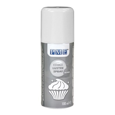 Edible Lustre Spray - Silver (100ml / 3.38oz) LS699